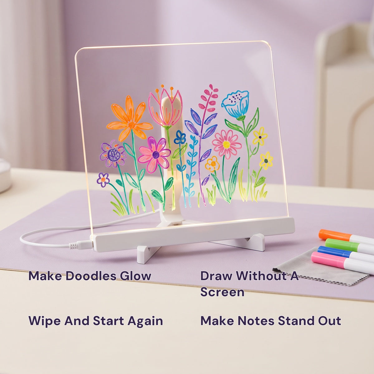 Make Doodles Glow On Your Clear LED Panel